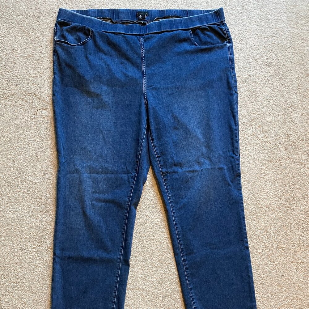 Universal Standard Comfort Denim Stovepipe Jeans - Dark Indigo